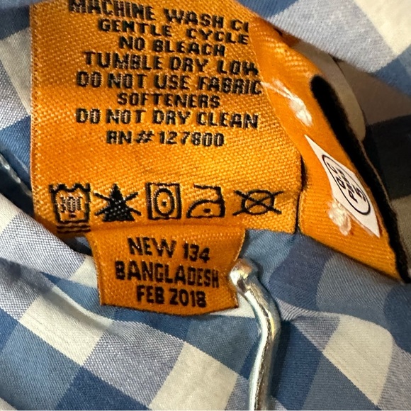 Tailor Vintage Gingham Short Sleeve Button Down Fast Dry Shirt Sz S NWT - Picture 12 of 15